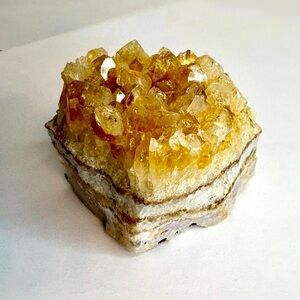 Natural Citrine Cluster Gemstones Crystals Gift